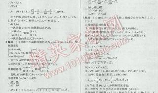 5年中考3年模拟答案